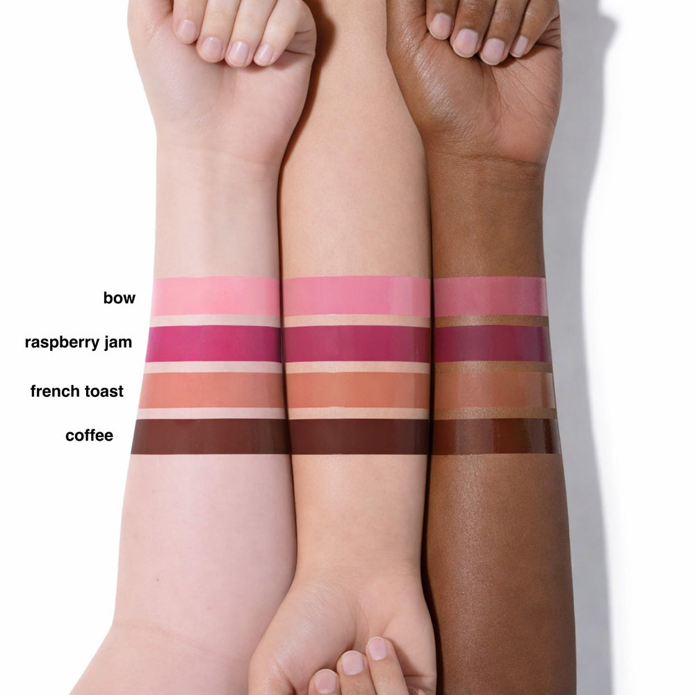 Ruby & Millie lip before and after highlighting hydrated, enhanced appearance
