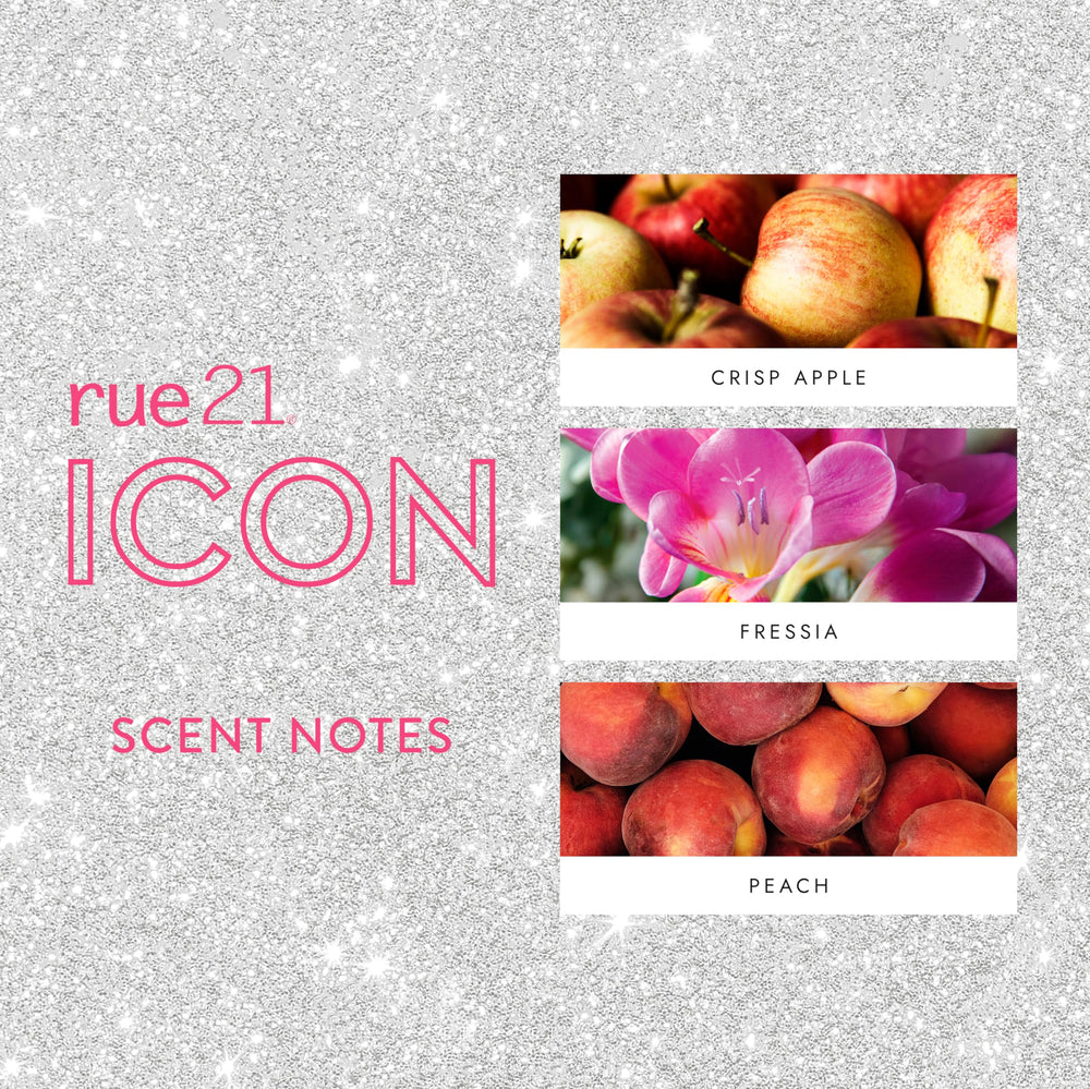 Rue 21 apple note visual suggesting fresh fruity opening and brightness