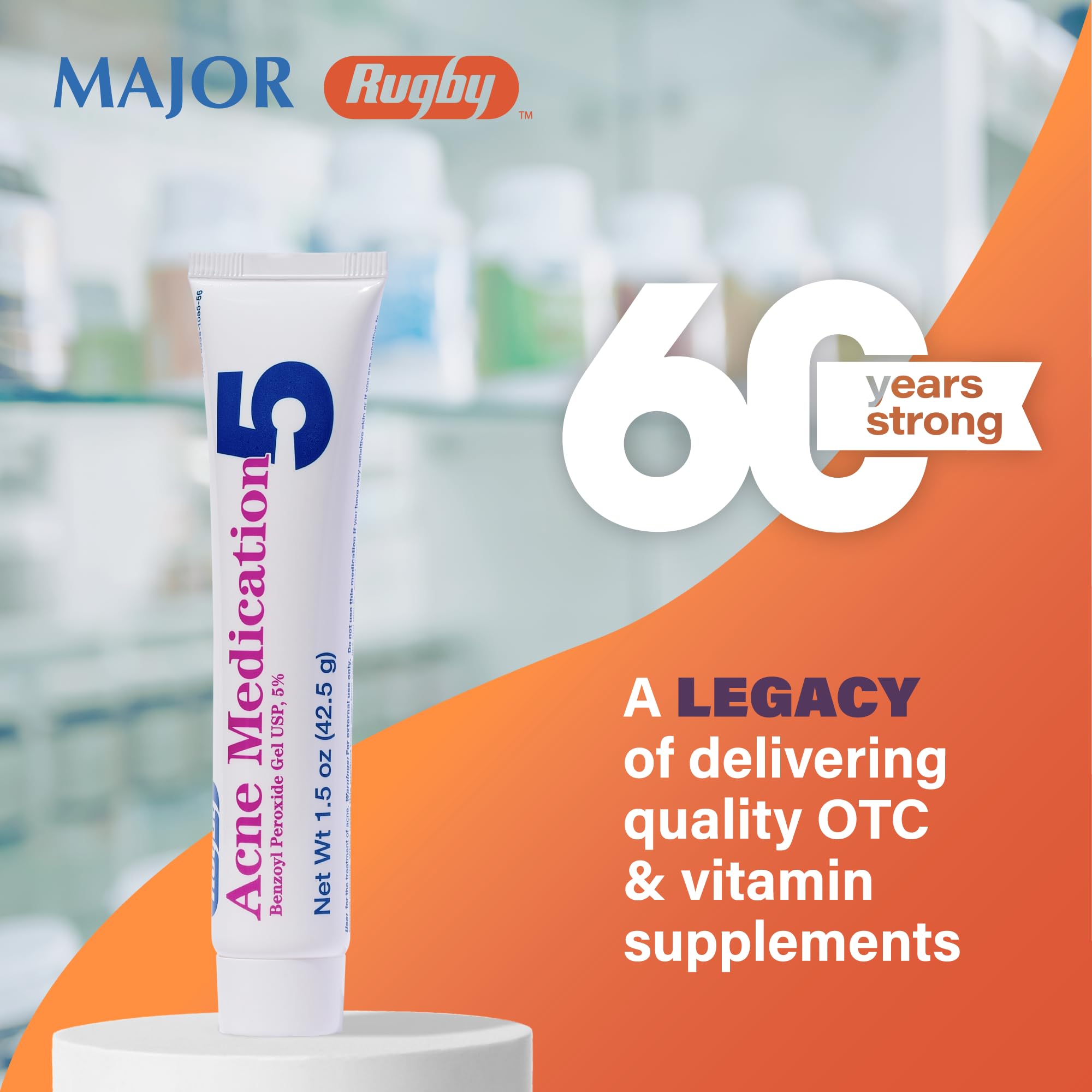 Rugby Laboratories tube on bathroom vanity conveying daily routine ease and accessibility
