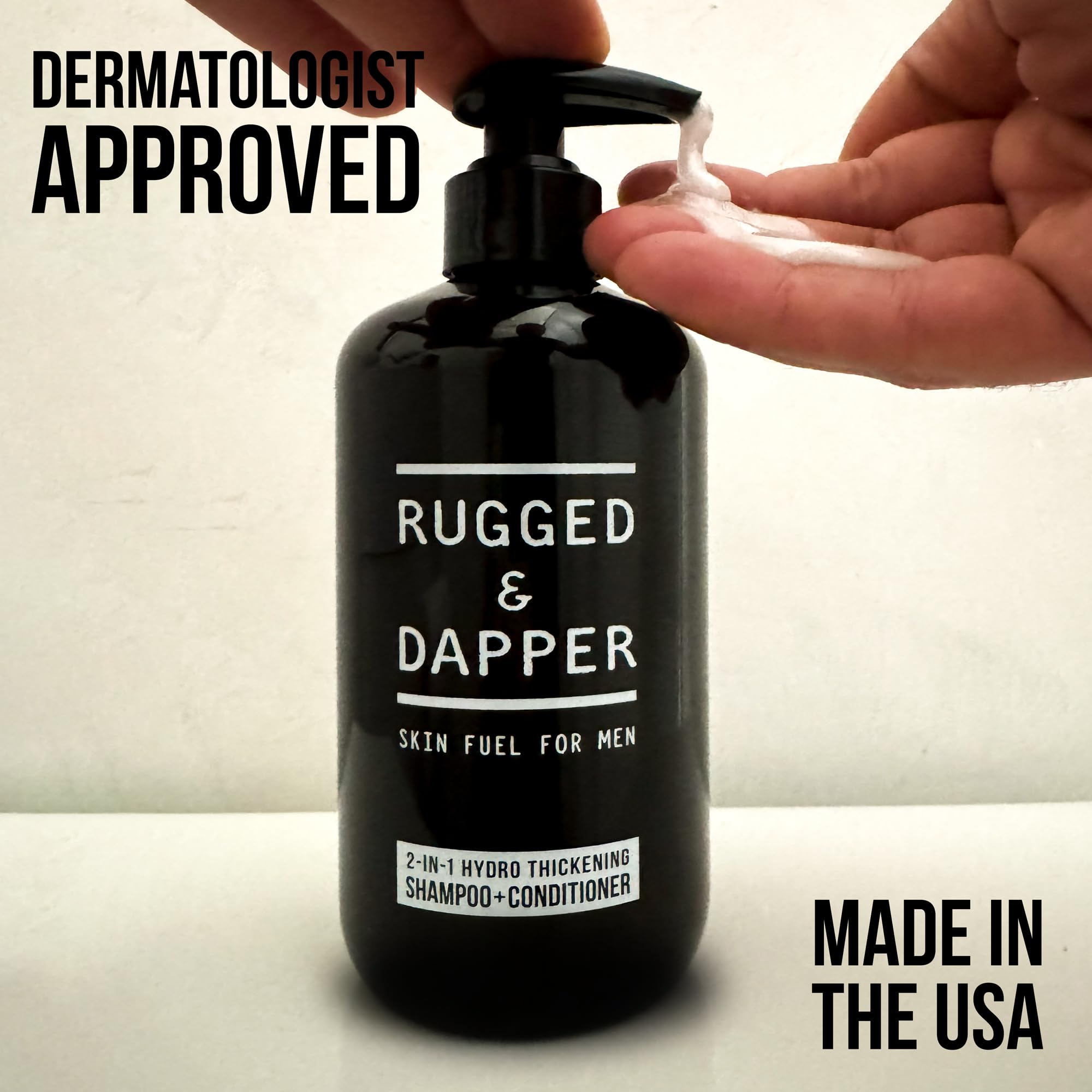 RUGGED & DAPPER shower scene suggesting invigorating scent and freshness