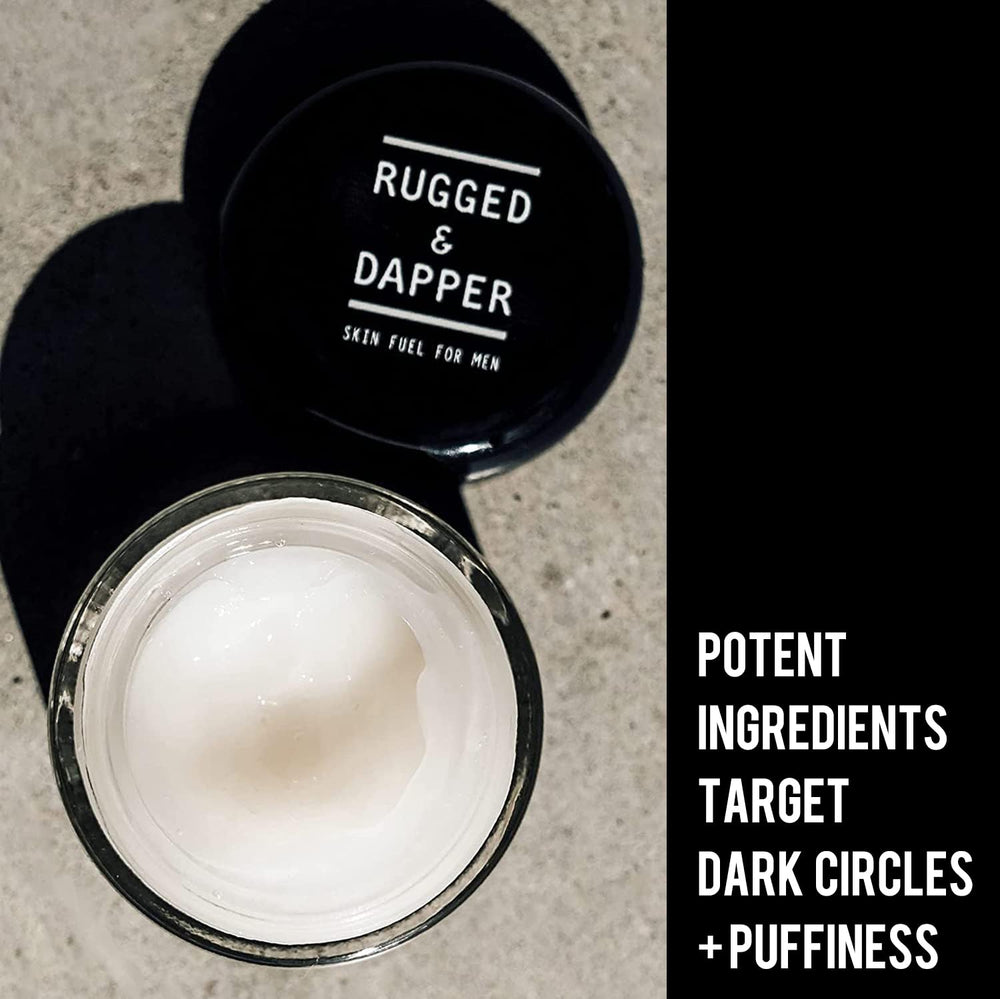 RUGGED & DAPPER tube label detail conveying ingredient transparency and trust