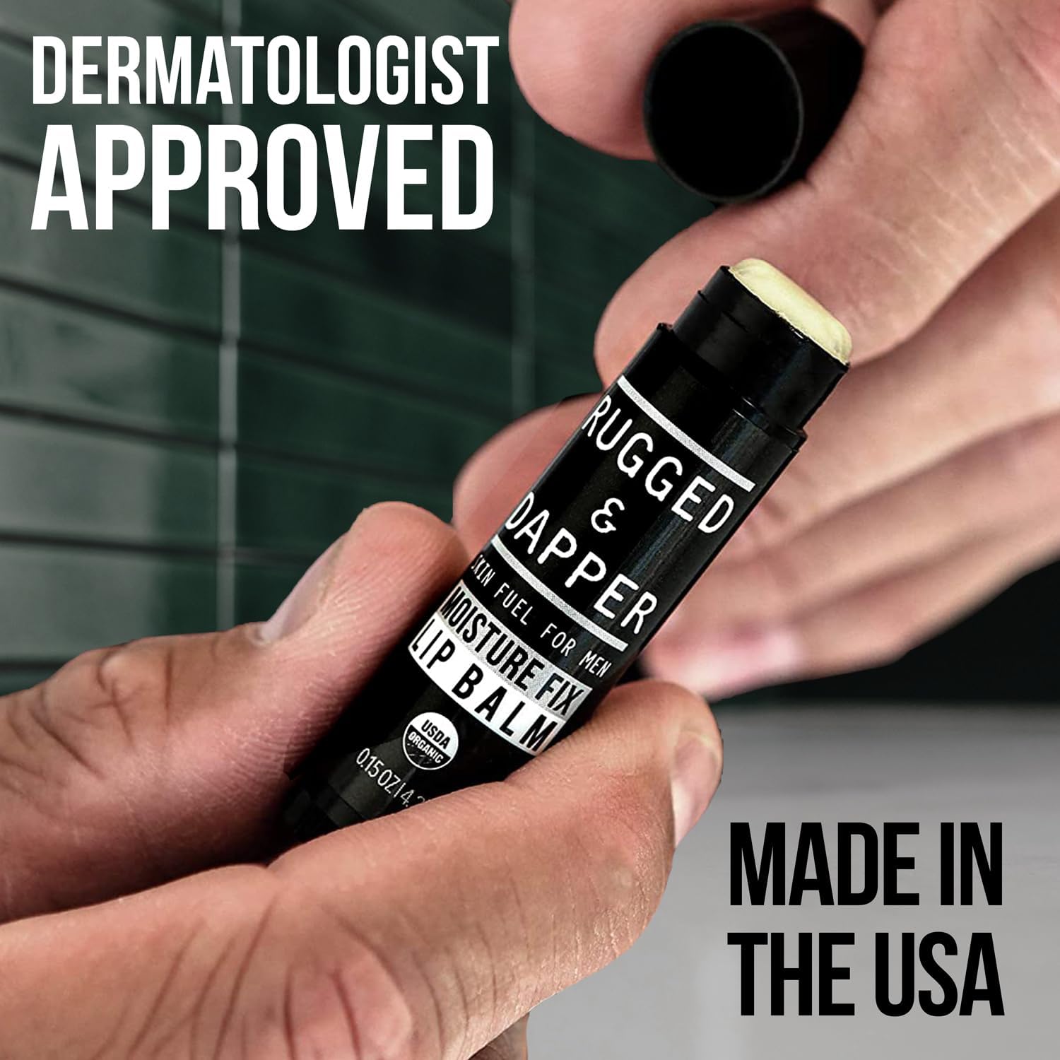 RUGGED & DAPPER single tube closed highlighting portable convenience
