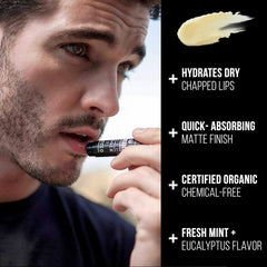 RUGGED & DAPPER balm texture close-up showing smooth non-greasy finish