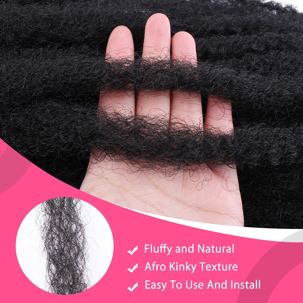 RuiYok wearer displaying jumbo twists for instant volume and length