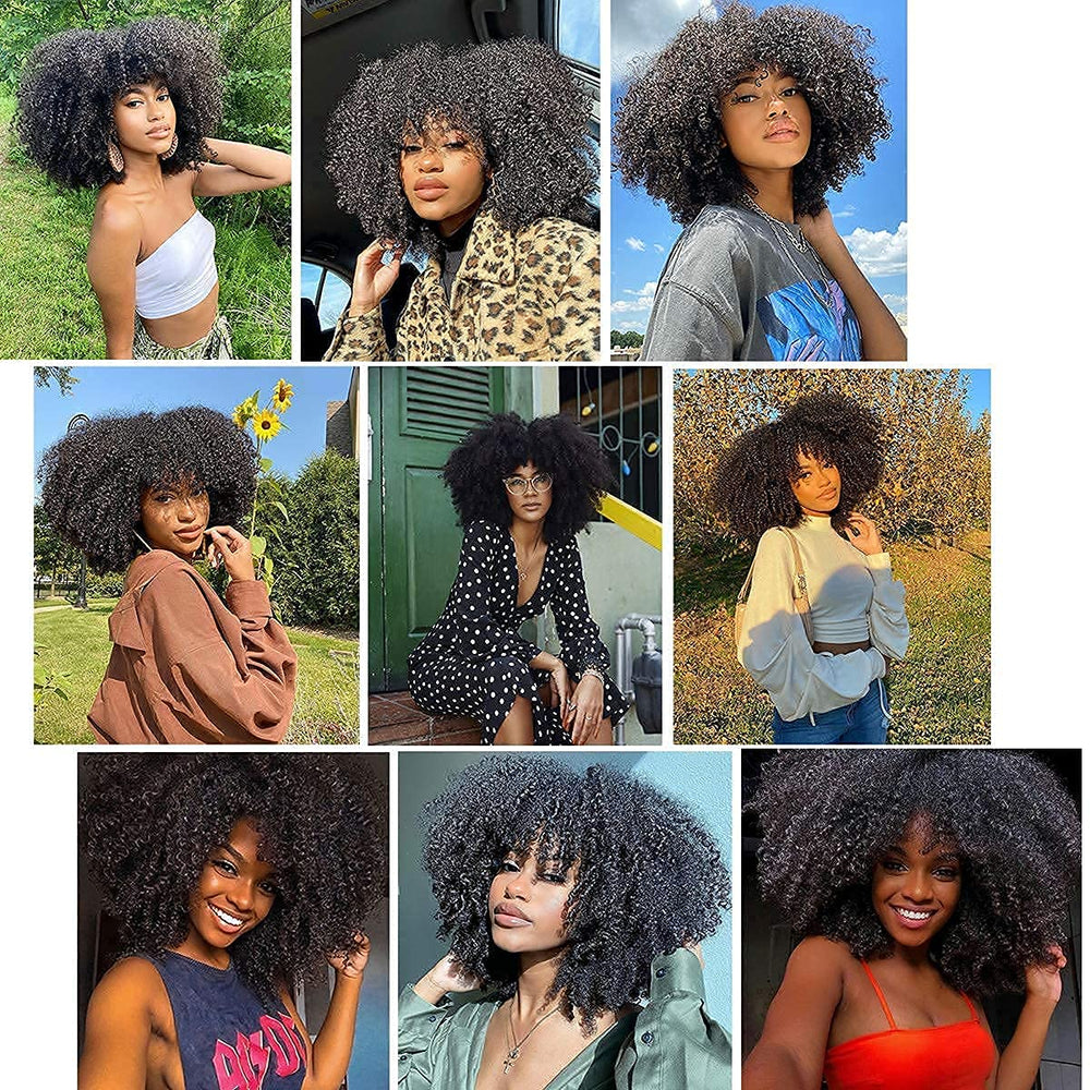 RunM lifestyle shot of woman wearing wig outdoors for instant style