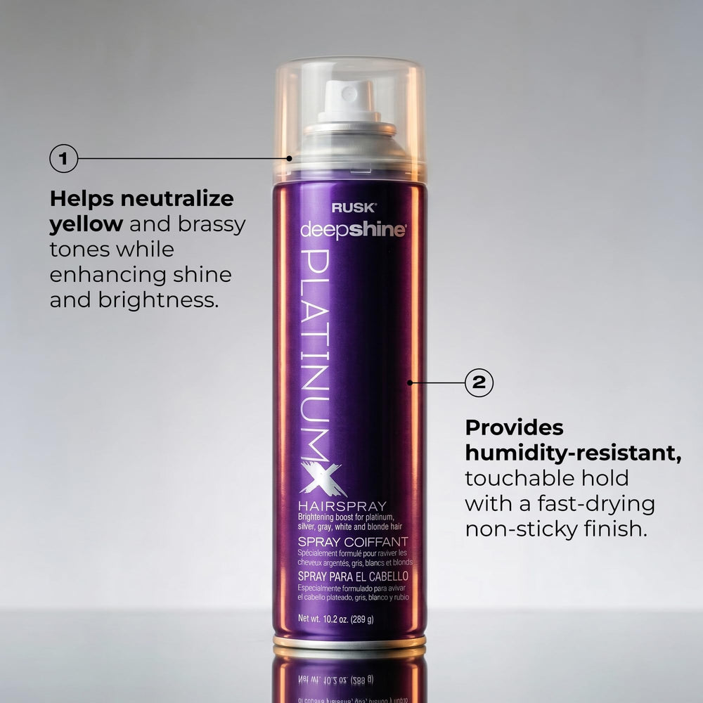 RUSK fine mist texture demonstrating lightweight coverage that avoids buildup