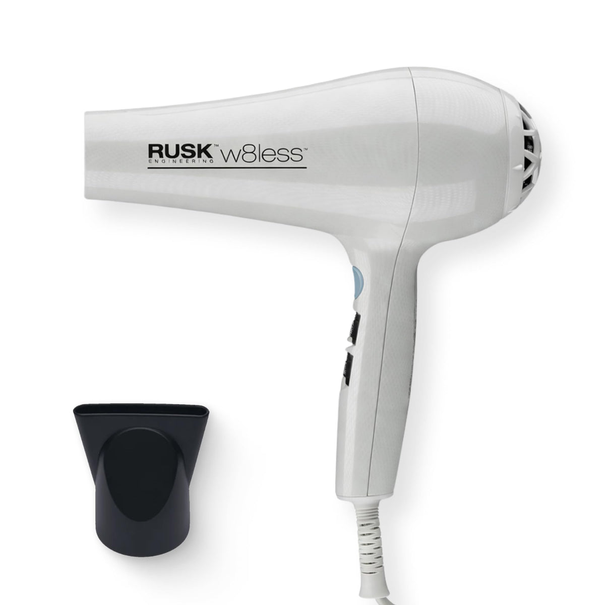 RUSK W8less front view showing design and powerful airflow advantage