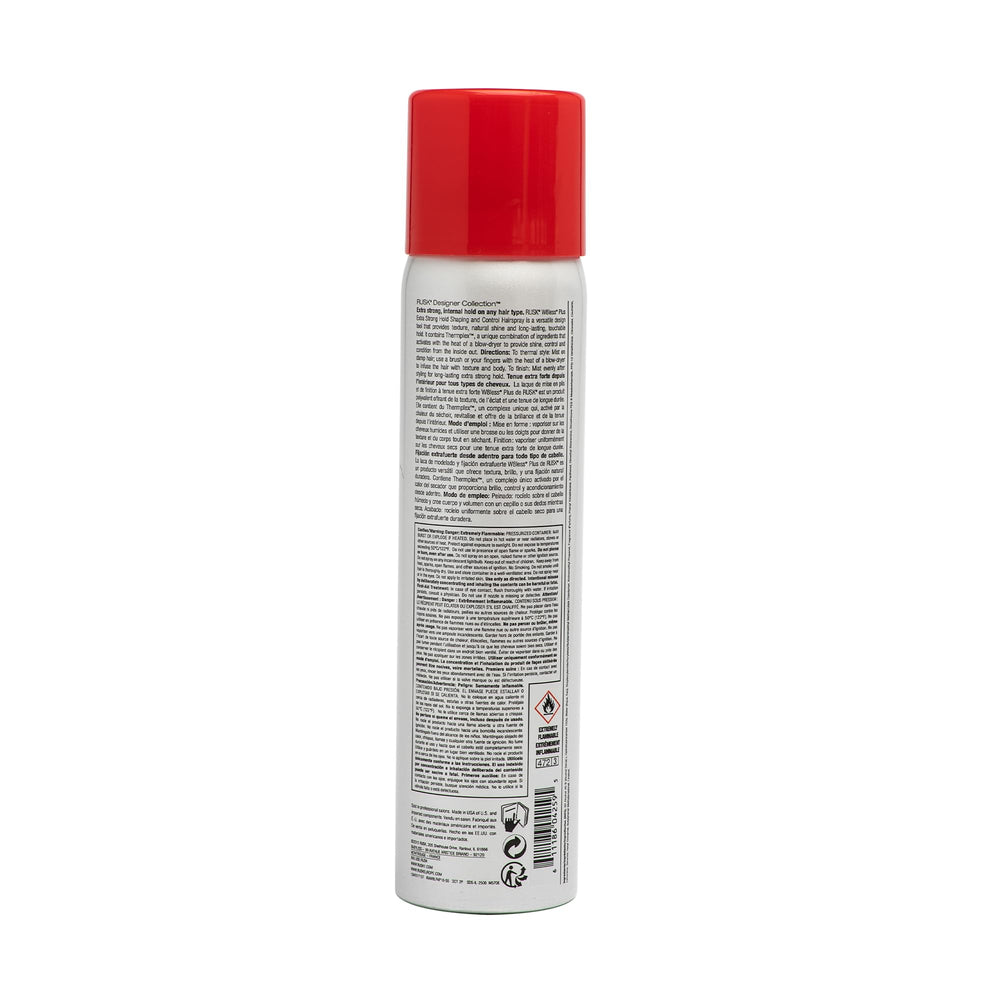 RUSK close-up of spray nozzle and mist texture, demonstrates even distribution and lightweight coverage benefit