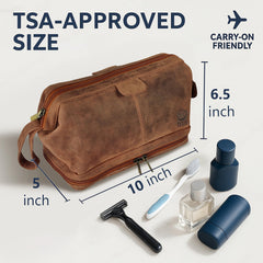 RUSTIC TOWN lower compartment detail keeping toiletries separated