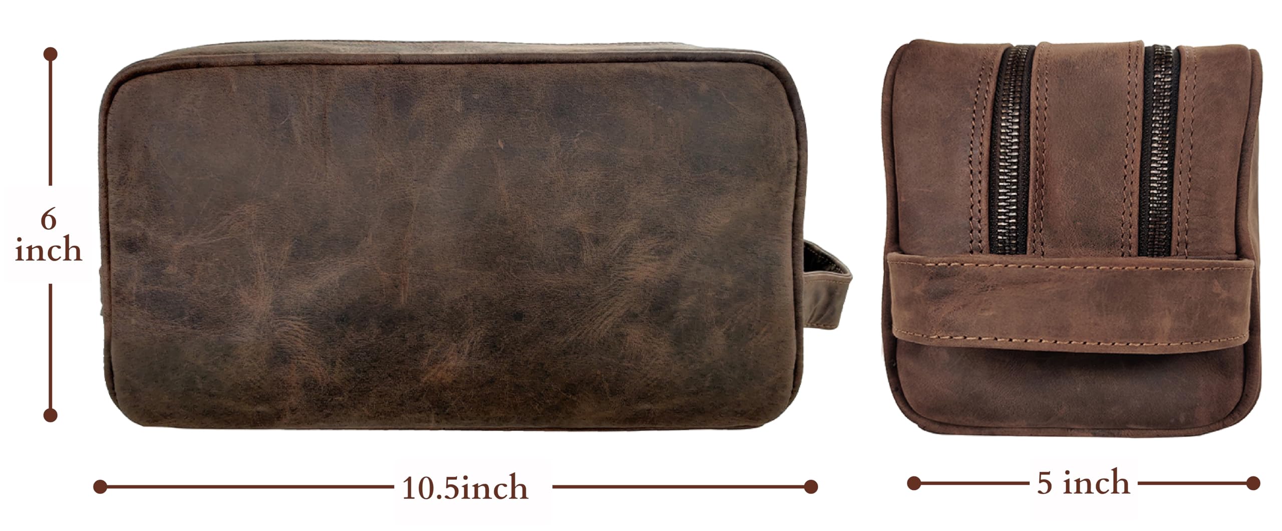 RUSTIC TOWN open bag displaying dual waterproof compartments and spill protection benefit