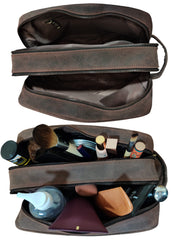 RUSTIC TOWN interior pocket detail organizing razors and bottles for easy access benefit