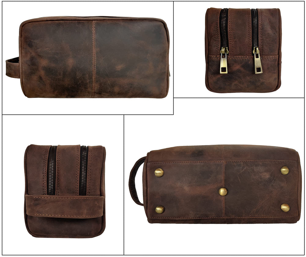 RUSTIC TOWN next to carry-on suitcase illustrating compact TSA-friendly size benefit
