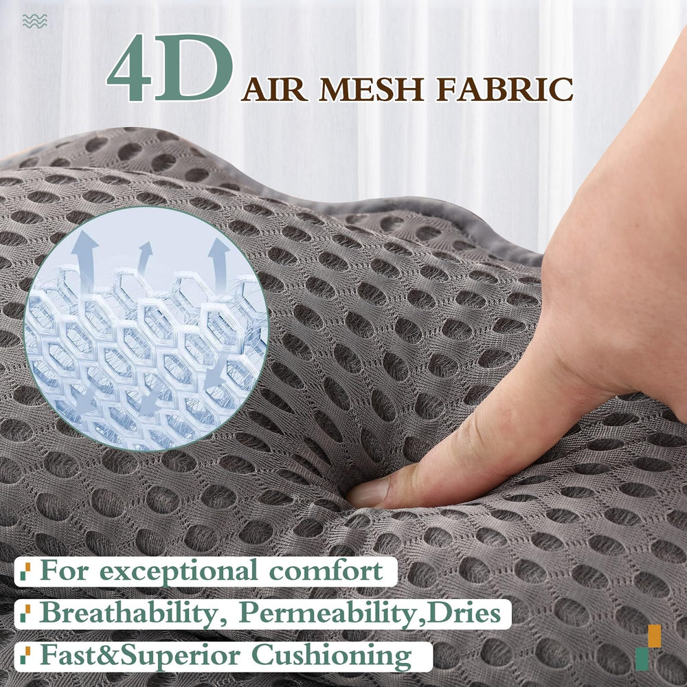 RUVINCE full pillow in bathtub illustrating stable back and shoulder support