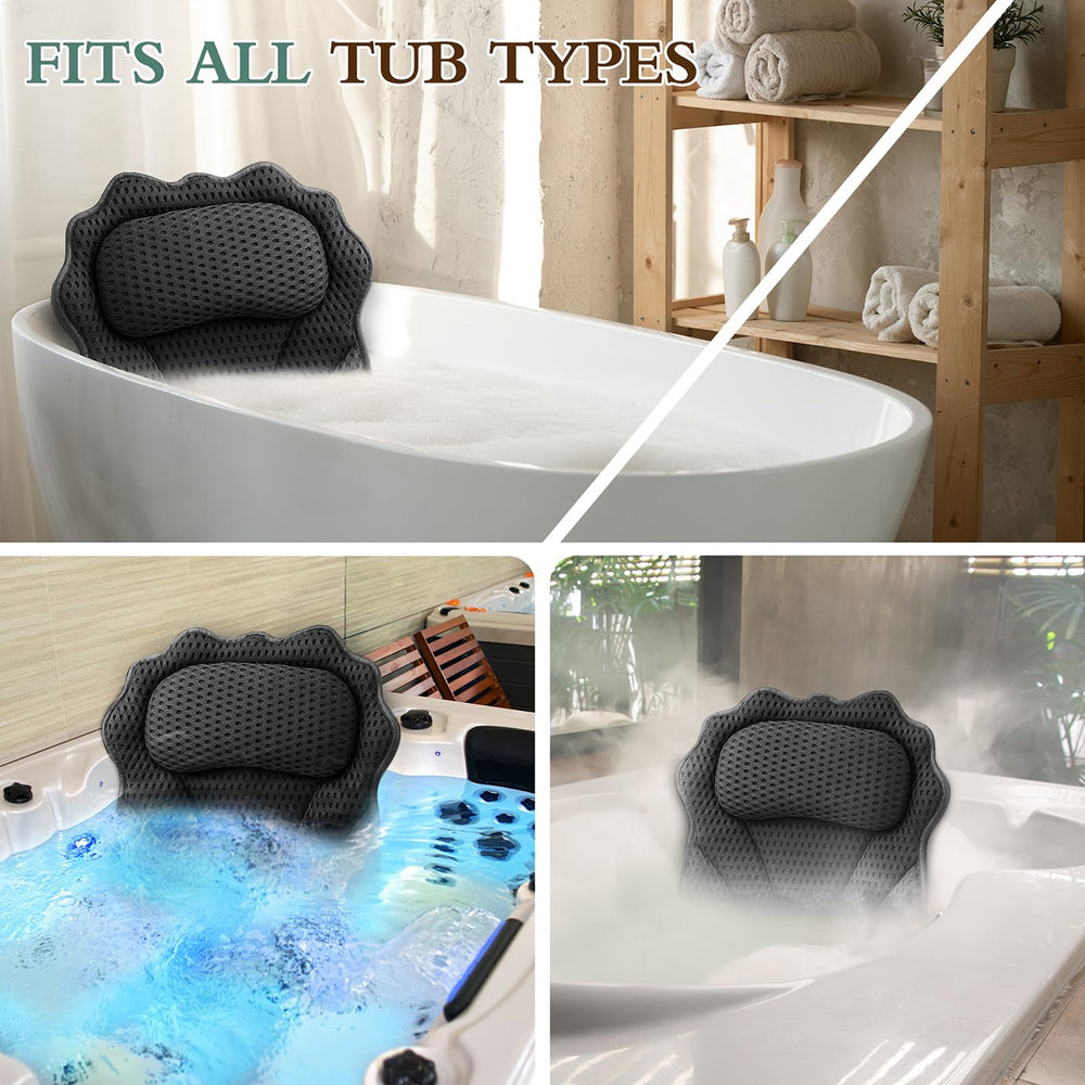 RUVINCE lifestyle scene of a relaxing bath with pillow comfort