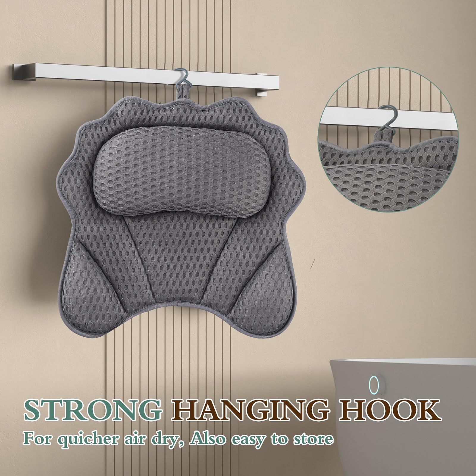 RUVINCE head and neck support close-up demonstrating ergonomic cradle