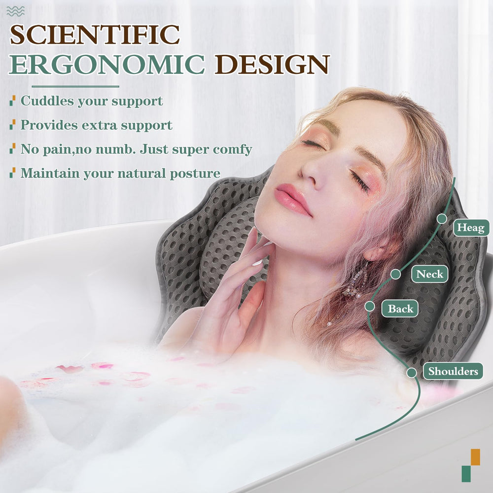 RUVINCE underside showing six suction cups for secure tub attachment