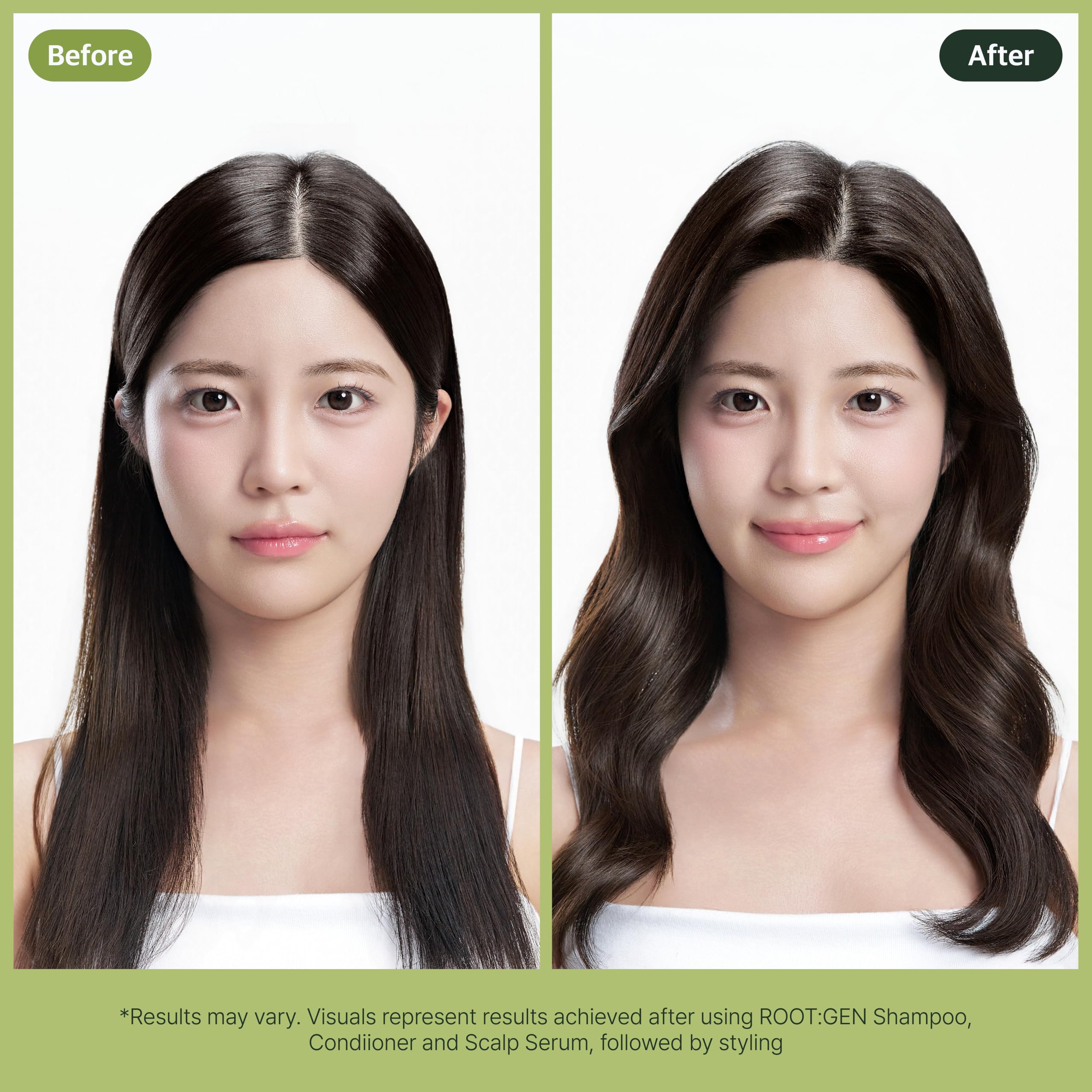 RYO ROOT:GEN being applied to the scalp for targeted root treatment