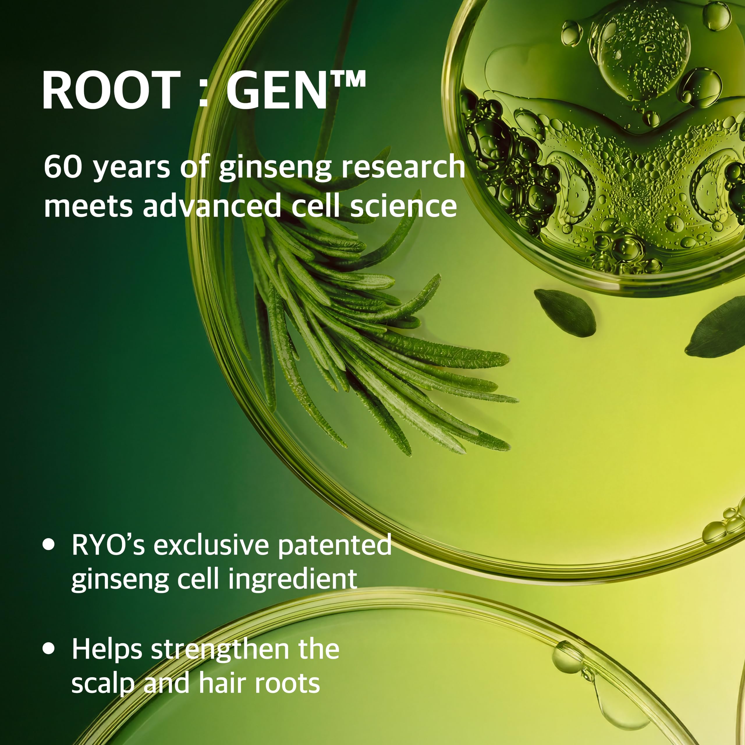 RYO ROOT:GEN before-and-after styling showing fuller-looking roots