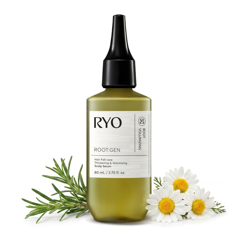 RYO ROOT:GEN front packaging showing 2.7 fl oz size and brand benefit