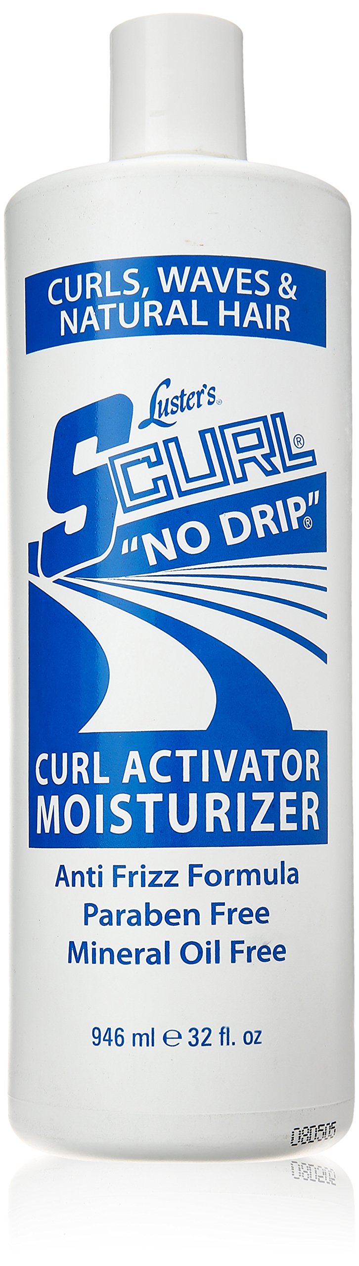 S-CURL 32oz jar front view showing label and size for long-lasting curl care