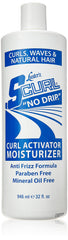 S-CURL 32oz jar front view showing label and size for long-lasting curl care