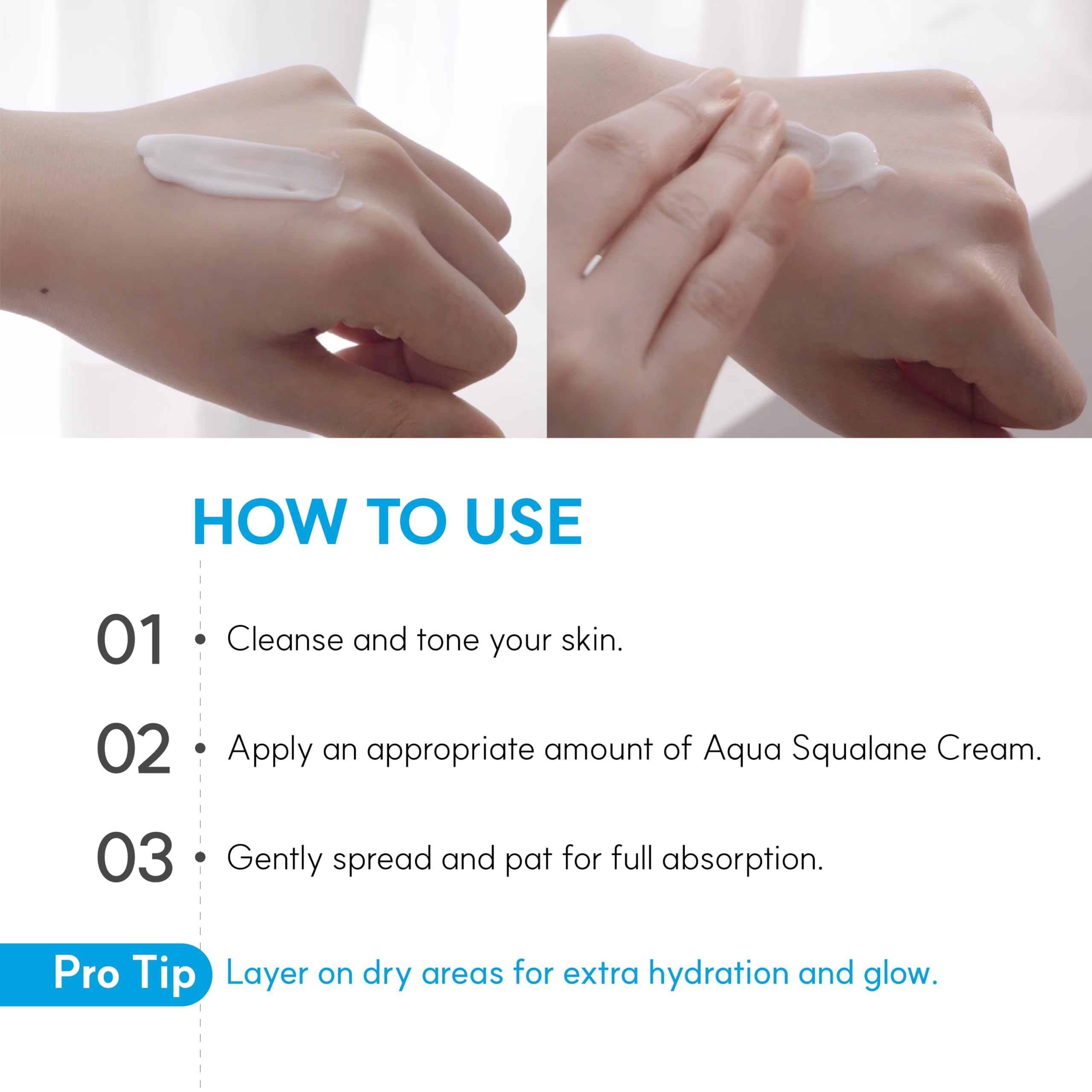 S.NATURE morning routine lifestyle shot showing smooth hydrated skin