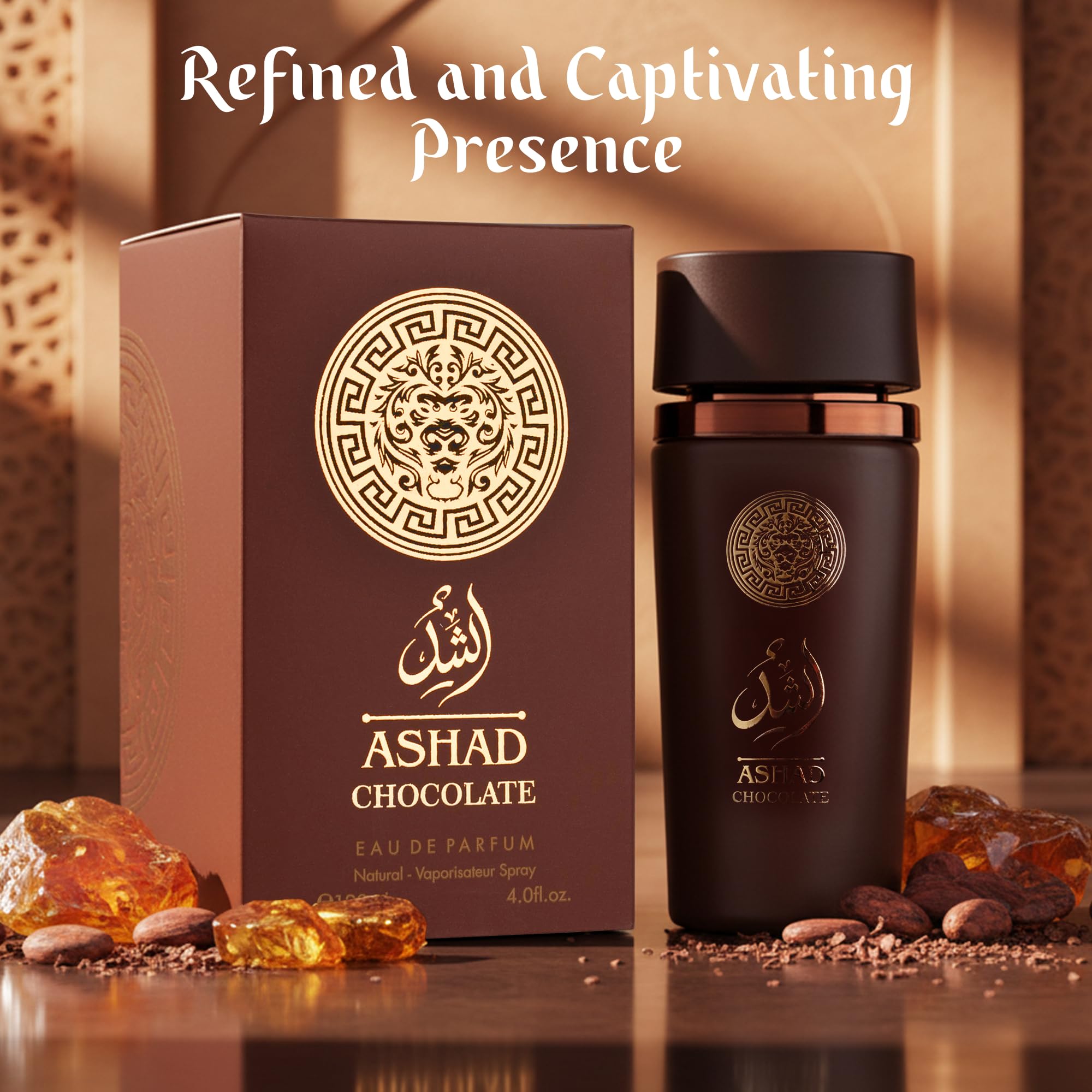 SAADAH side label close-up revealing fragrance details and notes