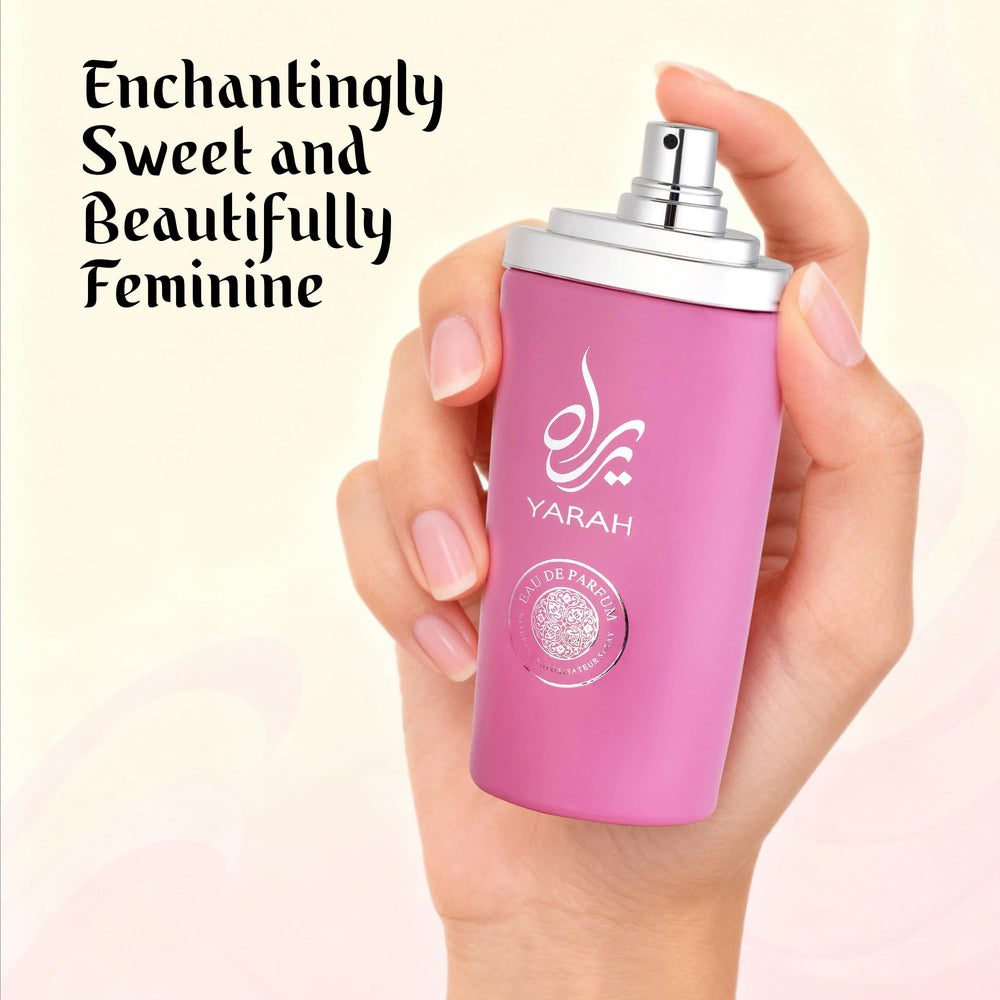 SAADAH Yarah bottle on vanity suggesting everyday elegance and style