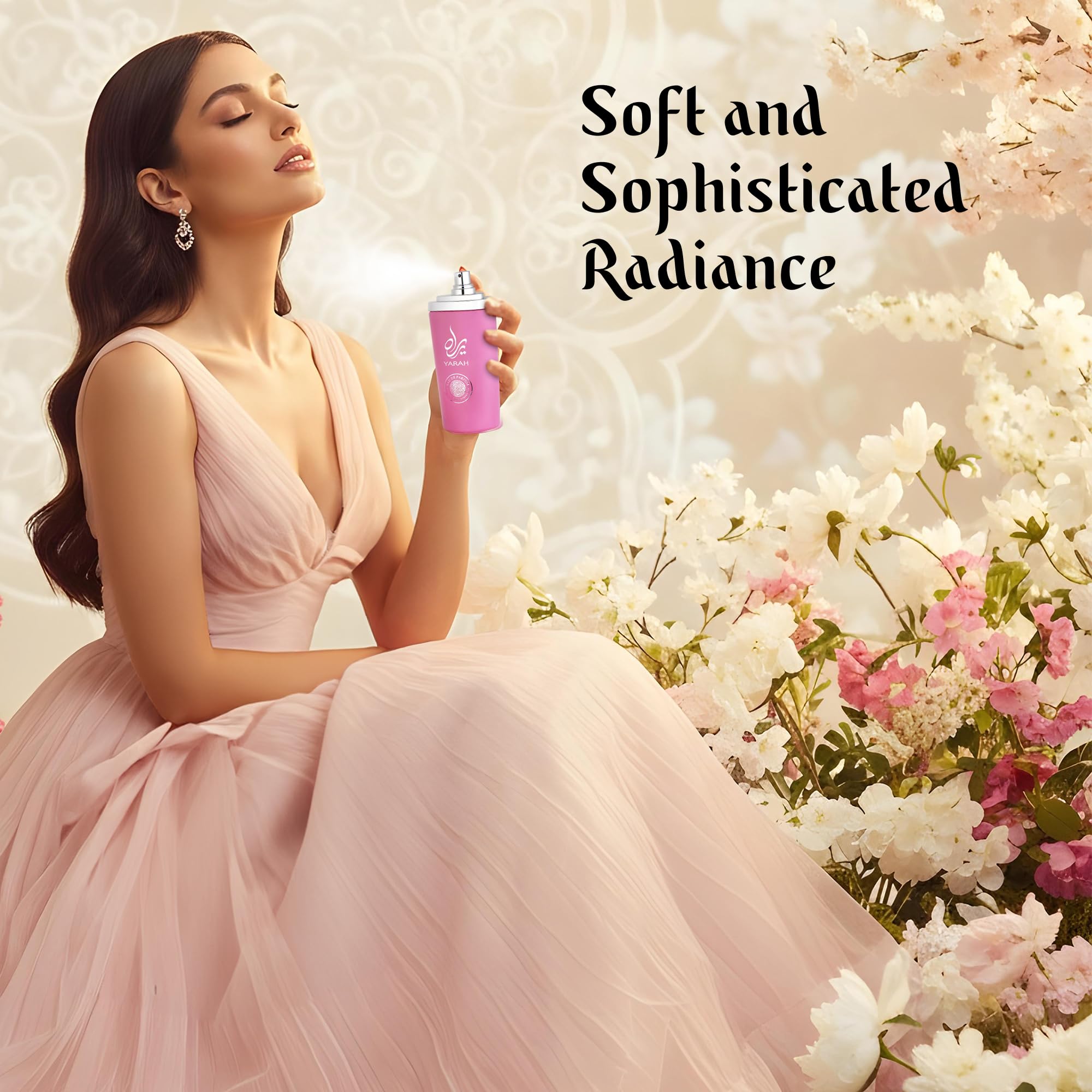 SAADAH Yarah notes pyramid visual displaying orchid, tangerine, vanilla