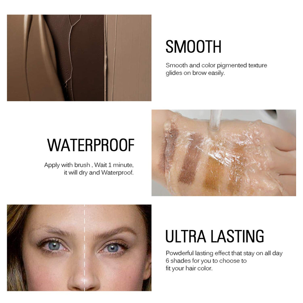 SACE LADY brush applying tint for controlled hair-like eyebrow strokes