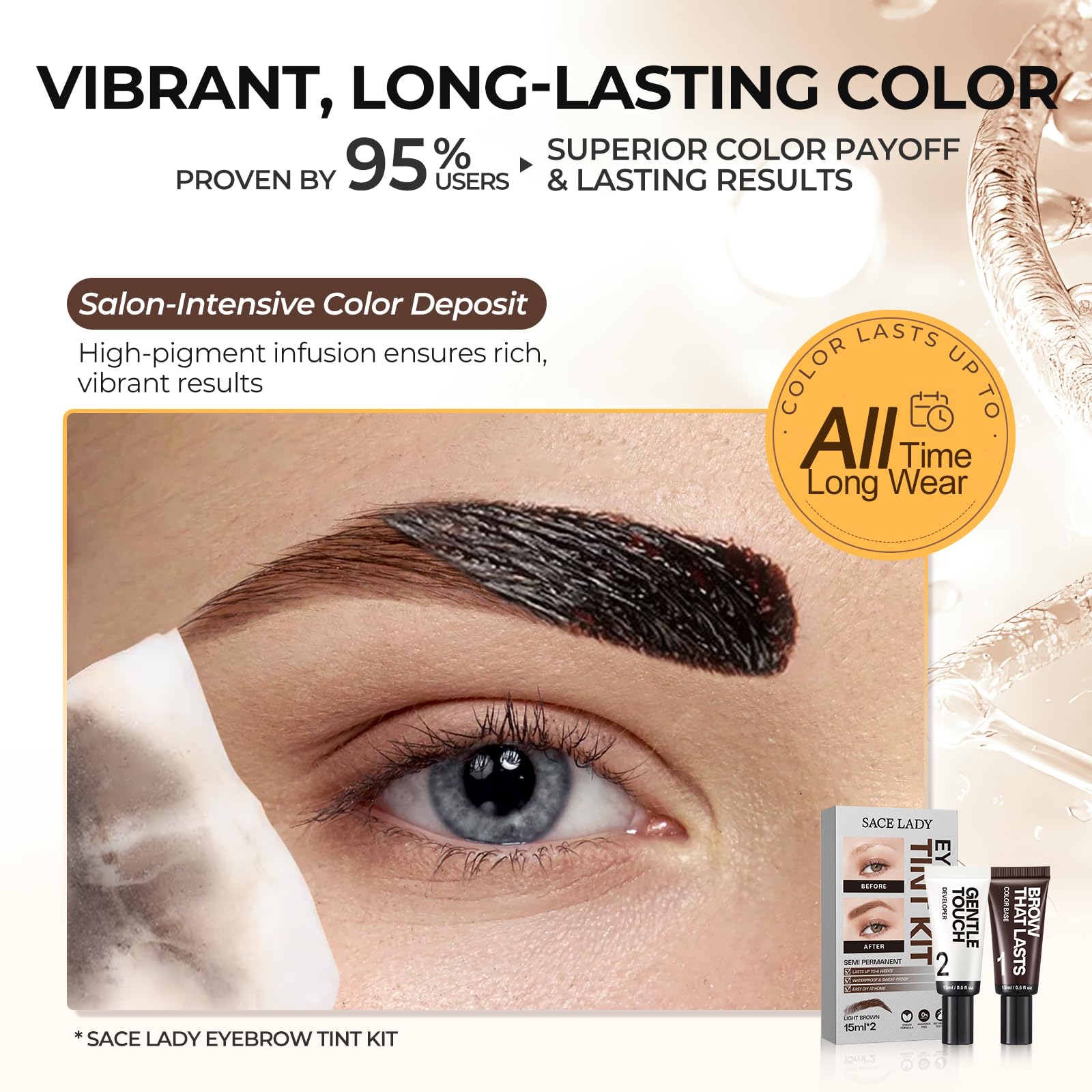 SACE LADY dual-ended eyebrow pen close-up enables hairlike strokes
