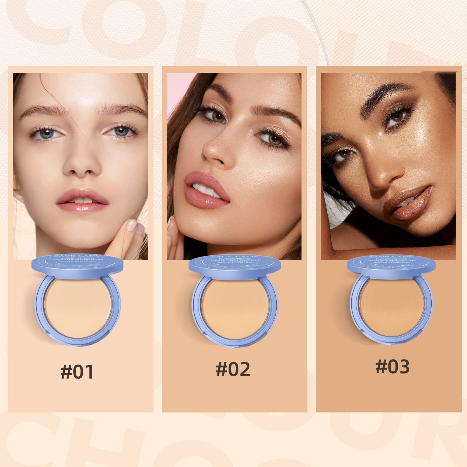 SACE LADY compact inside makeup bag showing convenience for touch-ups benefit