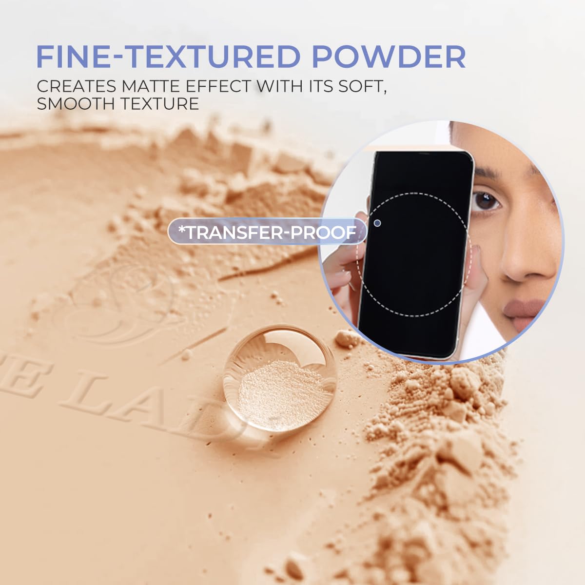 SACE LADY compact next to a coin showing portable size and on-the-go convenience