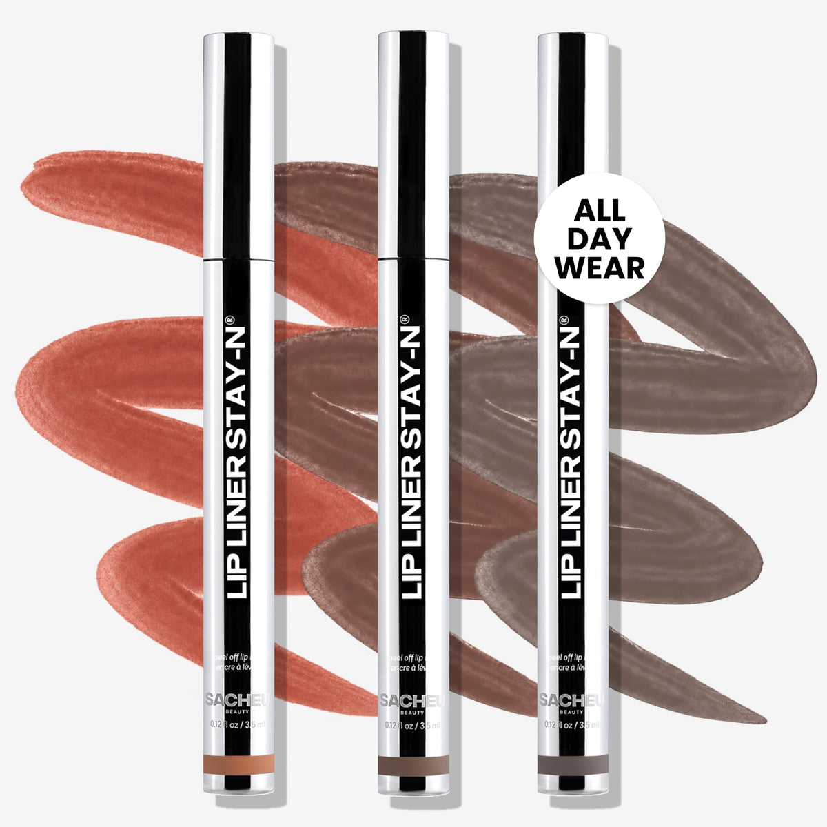 Sacheu deep bundle trio front packaging showing three liners benefits longwear