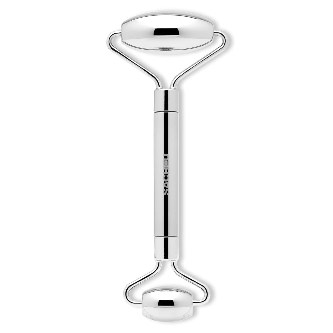 Sacheu stainless steel roller front angle showing durable cooling finish