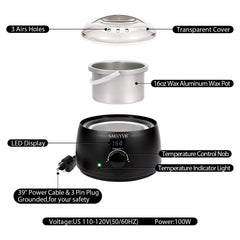 SAEUYVB removable 16oz metal pot with handle for easy pouring and cleaning