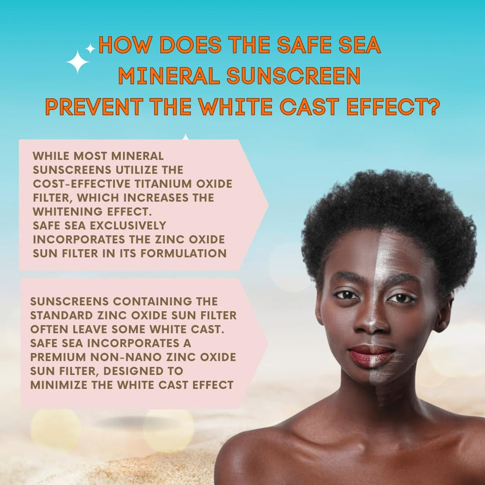 SAFE SEA tube cap and label close-up highlighting instructions and ingredients