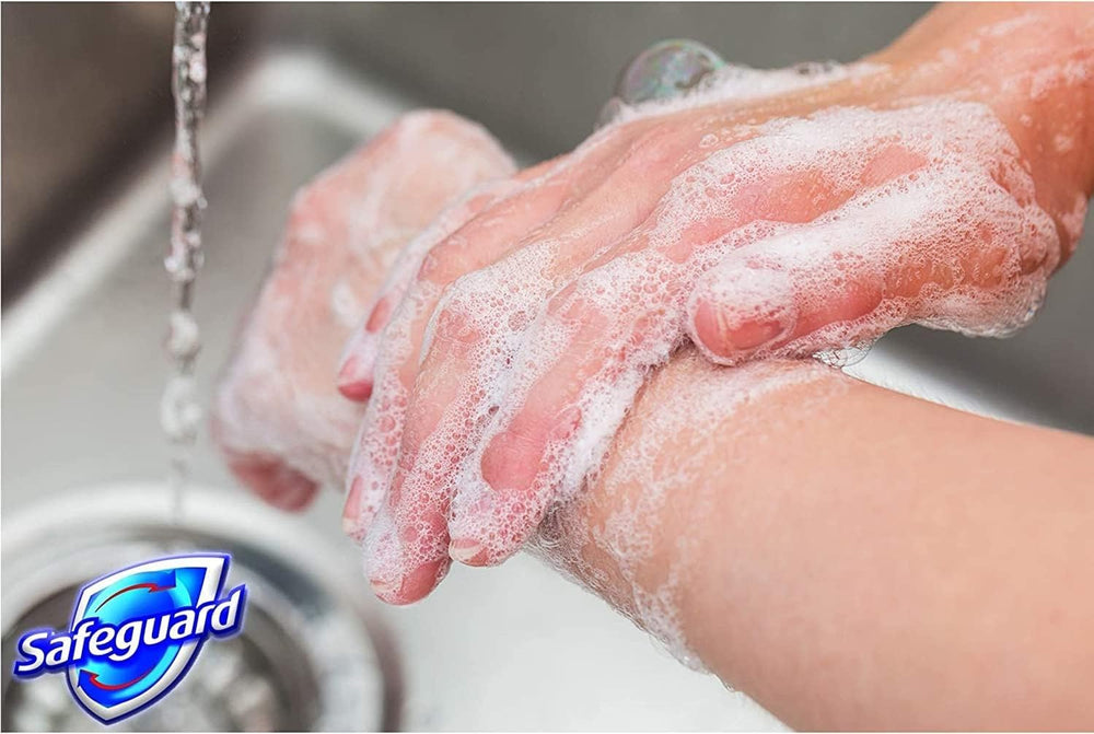 Safeguard lather in hand demonstrating effective micellar cleaning