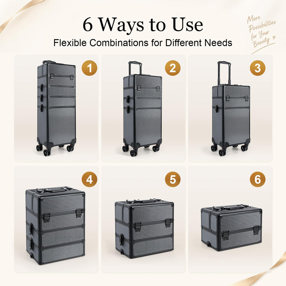 SAFESHOWER interior trays with dividers keeping brushes and palettes neatly sorted