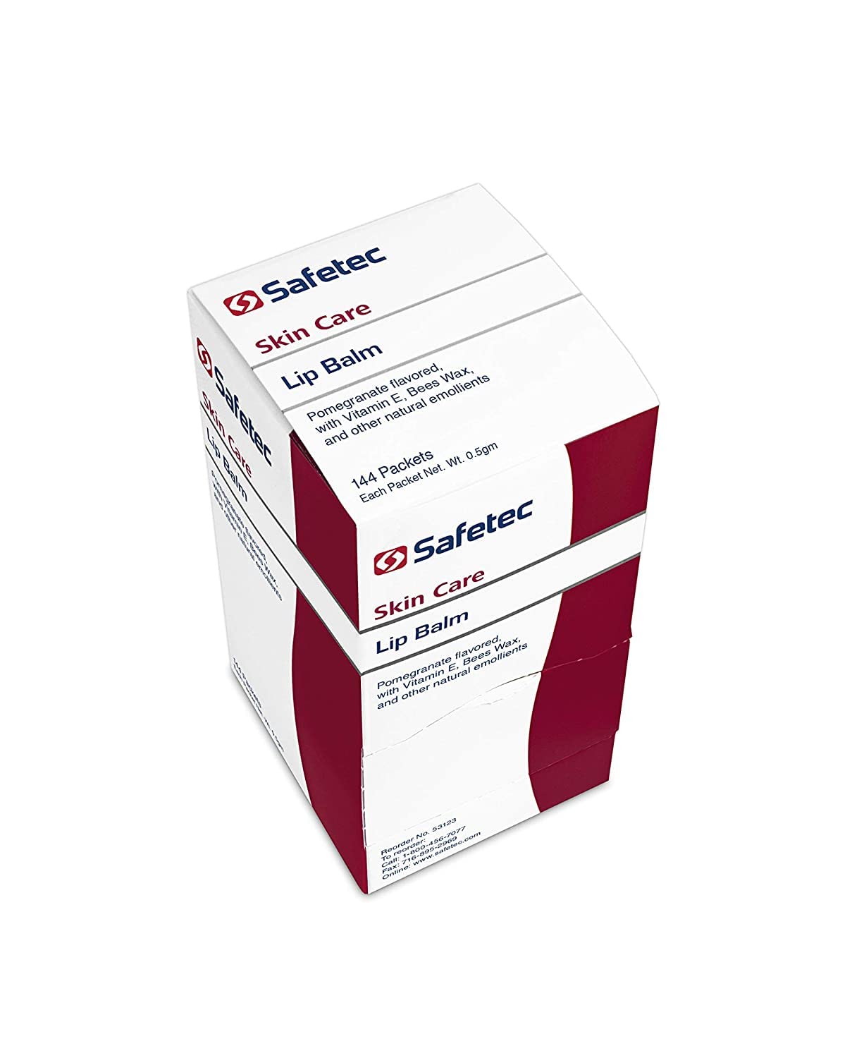 Safetec stacked bulk boxes of 144 showing cost-effective supply for high-traffic needs
