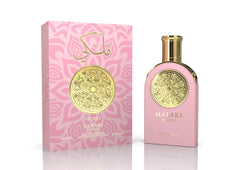 Sahari Malaki Secret front bottle showing elegant glass and label for gifting