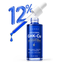 Sahha front bottle showing 60ml GHK-Cu serum, professional appearance benefit