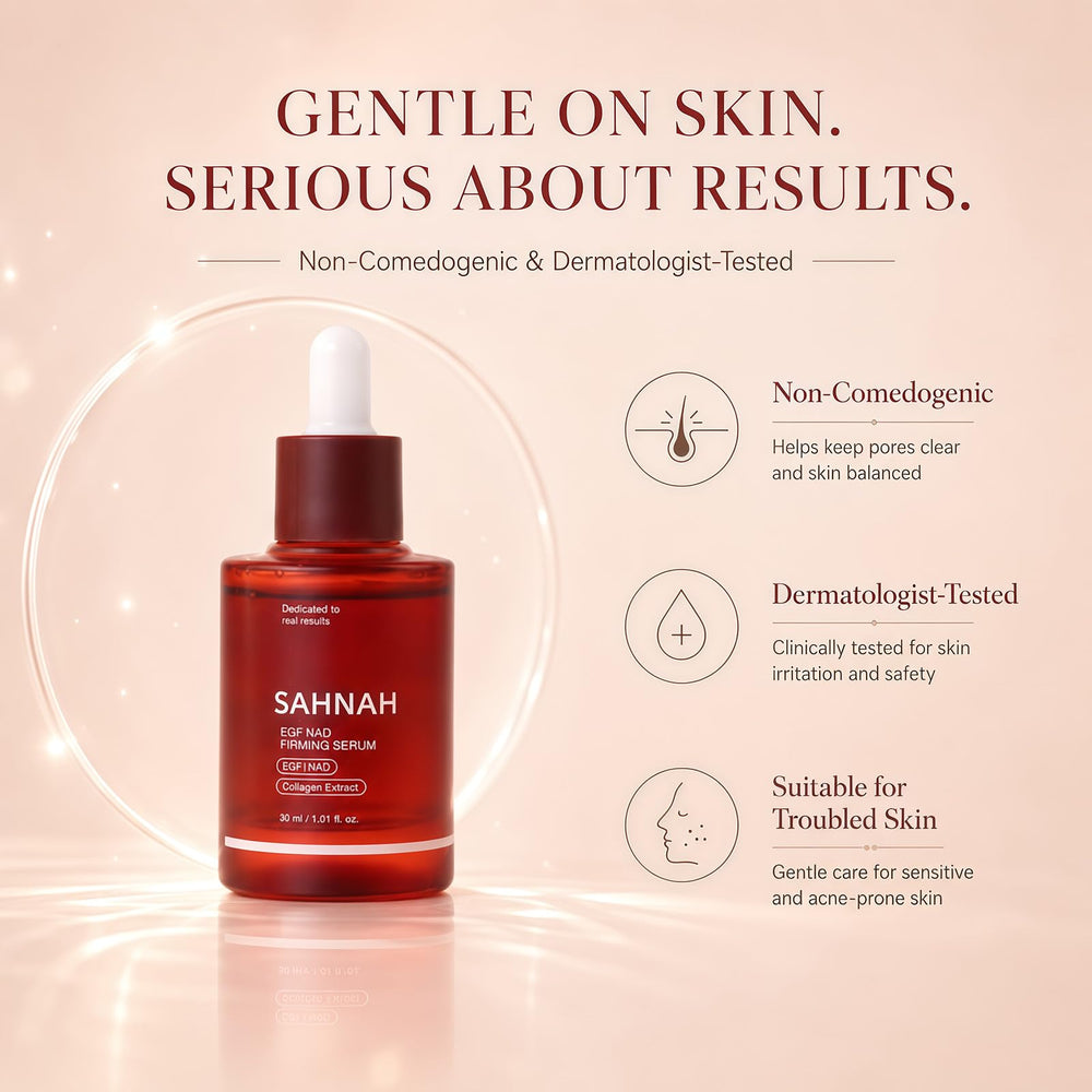 sahnah on bathroom vanity in routine setting inspiring daily use