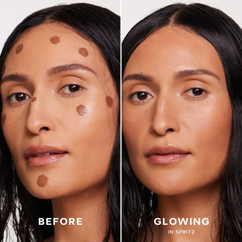 Saie Dew Bronze chunky doe-foot applicator demonstrating targeted, mess-free placement