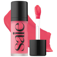 Saie front packaging showing Flirty shade and radiant finish benefit