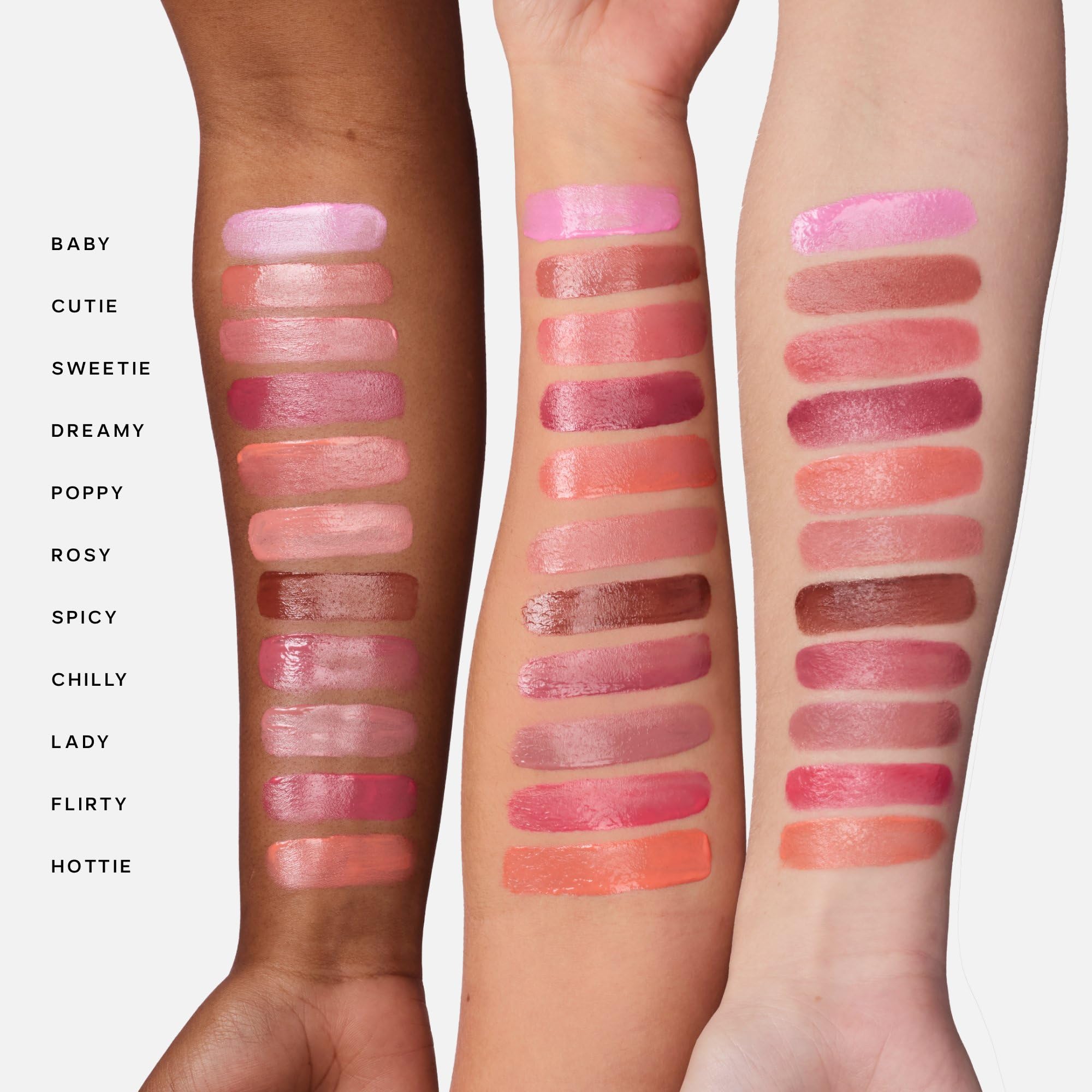Saie single shade on palette showing true color payoff benefit
