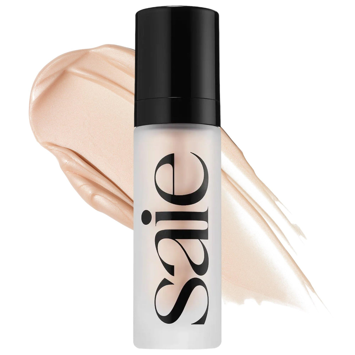 Saie Glowy Super Gel front packaging showing product identity and glow benefit