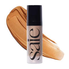 Saie mini Glowy Super Gel front tube shows compact luminous primer