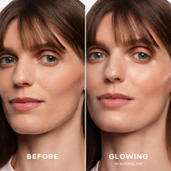 Saie mini Glowy Super Gel close-up texture revealing lightweight gel glow and blendability
