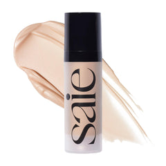 Saie Mini Glowy Super Gel Starglow front packaging shows size and portability